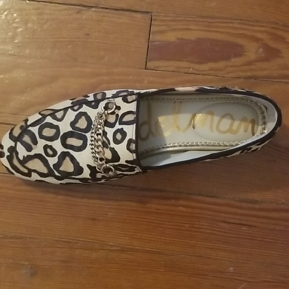 Sam Edelman Lanti Leopard-Print Calf Hair loaders